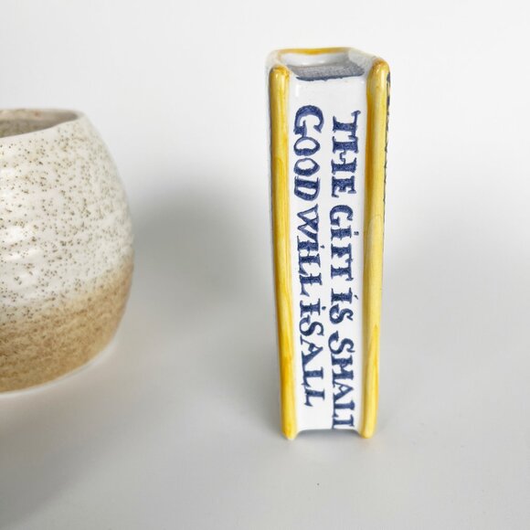 Vintage Cozy English Cottage Bundle Vase Decor Pot Planter Eclectic Floral Print - Picture 7 of 9